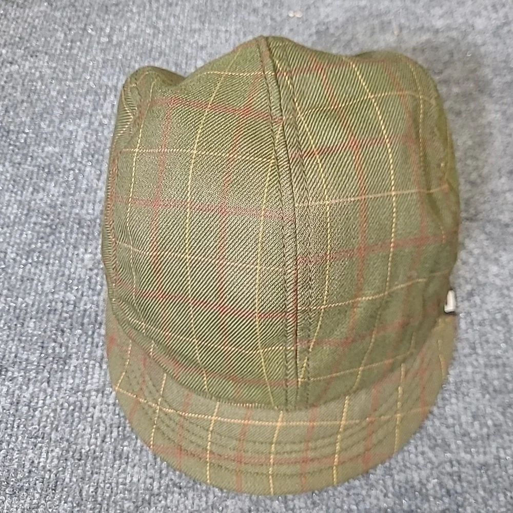 Goorin Bros Cap Hat Newsboy Small Green Plaid‎ Flat Cabby XS